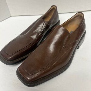 Zengara Men's Brown Leather Loafers 6M